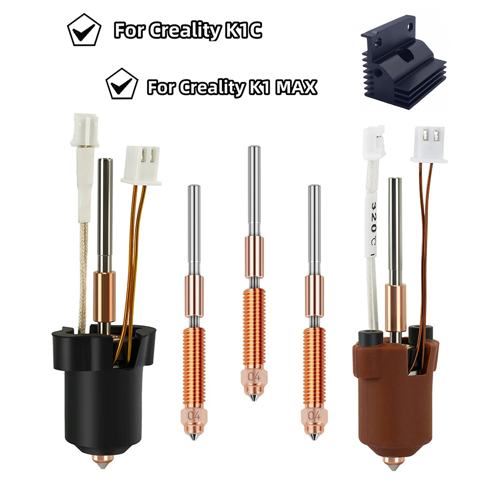 High Flow Ceramic Hotend - Für Creality K1/K1C/K1 Max Hotend-Kit Schnellwechsel-Keramik-Heizblock