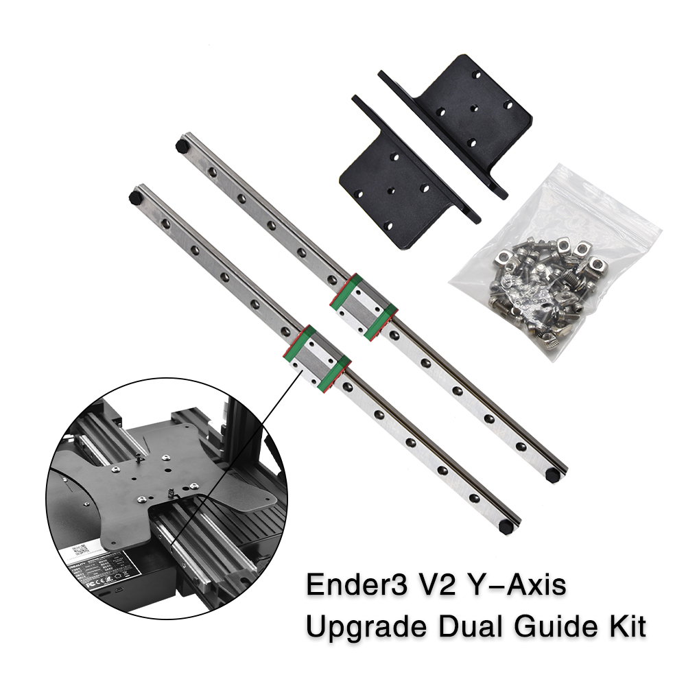 Linear Rail Mgn12H Set - Upgrade-Kit für Y-Achsen-Linearführungsschiene für Creality Ender-3/Ender