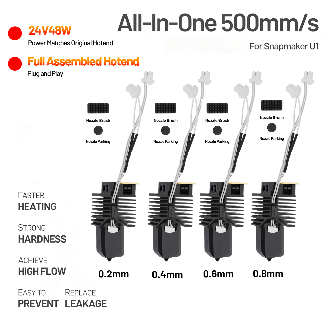 Hotend für Snapmaker U1 24V 48 – High Flow Ceramic Hotend Bewertung und Preis