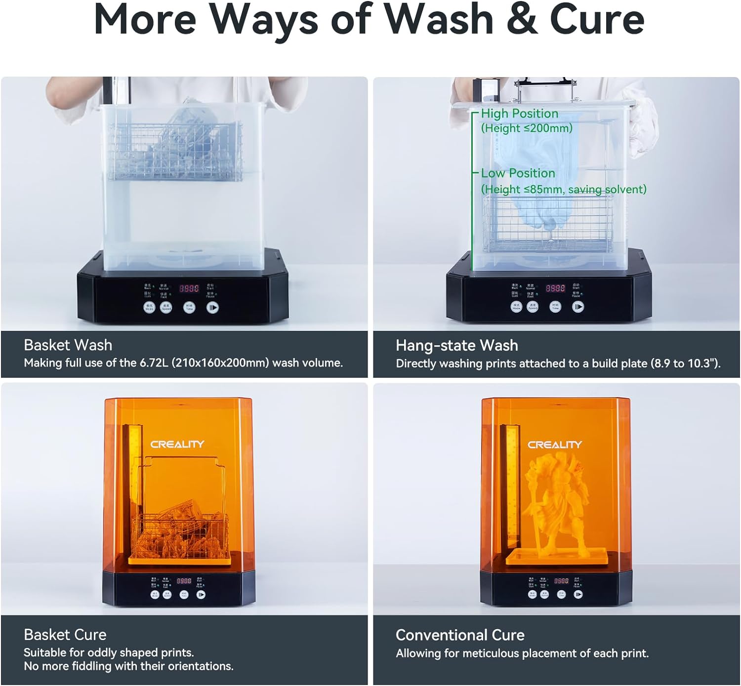 CREALITY UW-03 3D-Drucker Harz – Large Resin Wash And Cure Station Bewertung und Preis