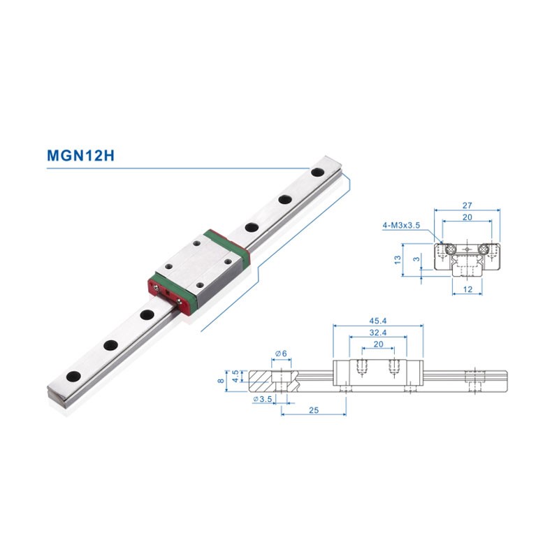 12 mm Linearführung MGN12-Schi – Linear Rail Mgn12H Set Bewertung und Preis