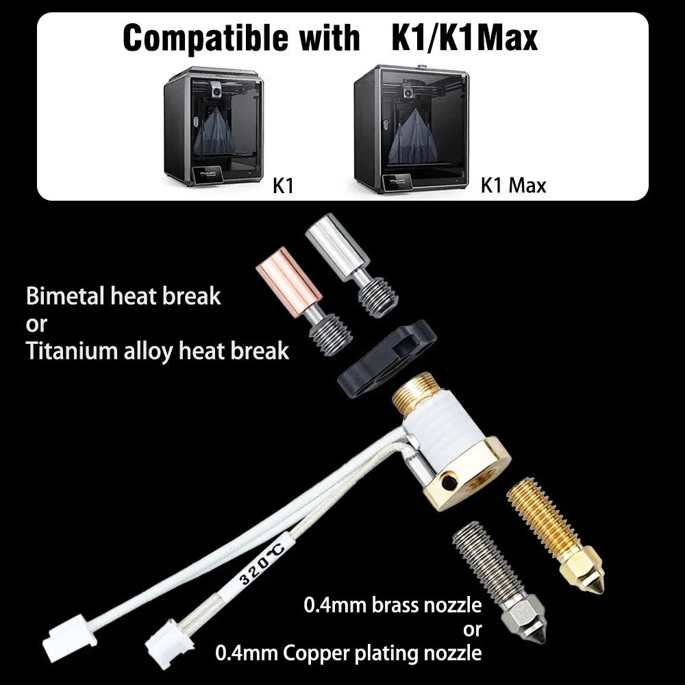 Upgrade des Creality K1 Kerami – High Flow Ceramic Hotend Bewertung und Preis