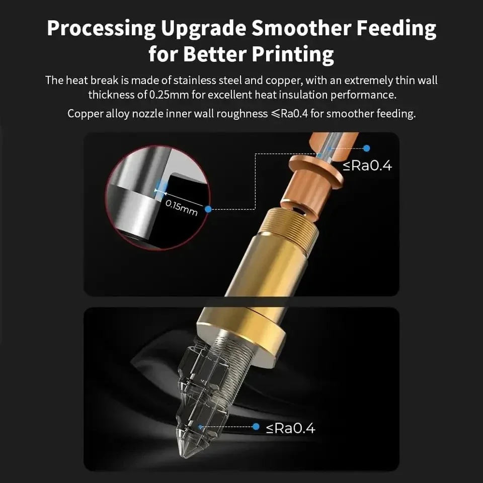 Upgrade des Creality K1 Kerami – High Flow Ceramic Hotend Bewertung und Preis